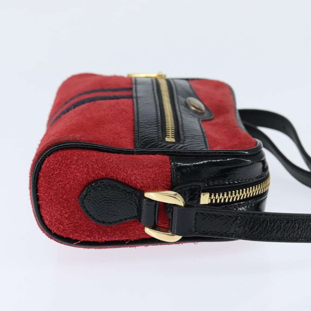 Gucci Ophidia Shoulder Bag Red Suede Good condition - Model View