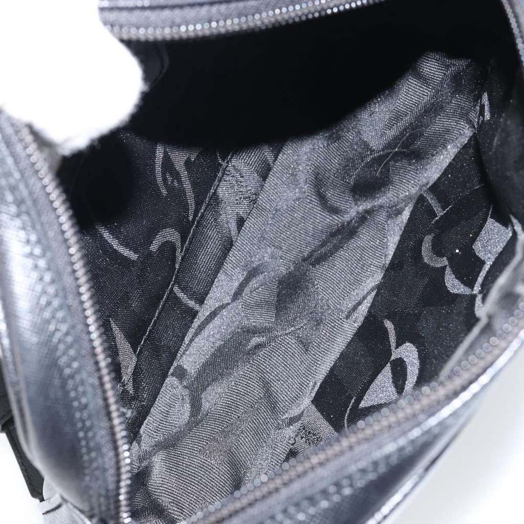 Salvatore Ferragamo Vintage Shoulder Bag Black Leather Good condition - Box View