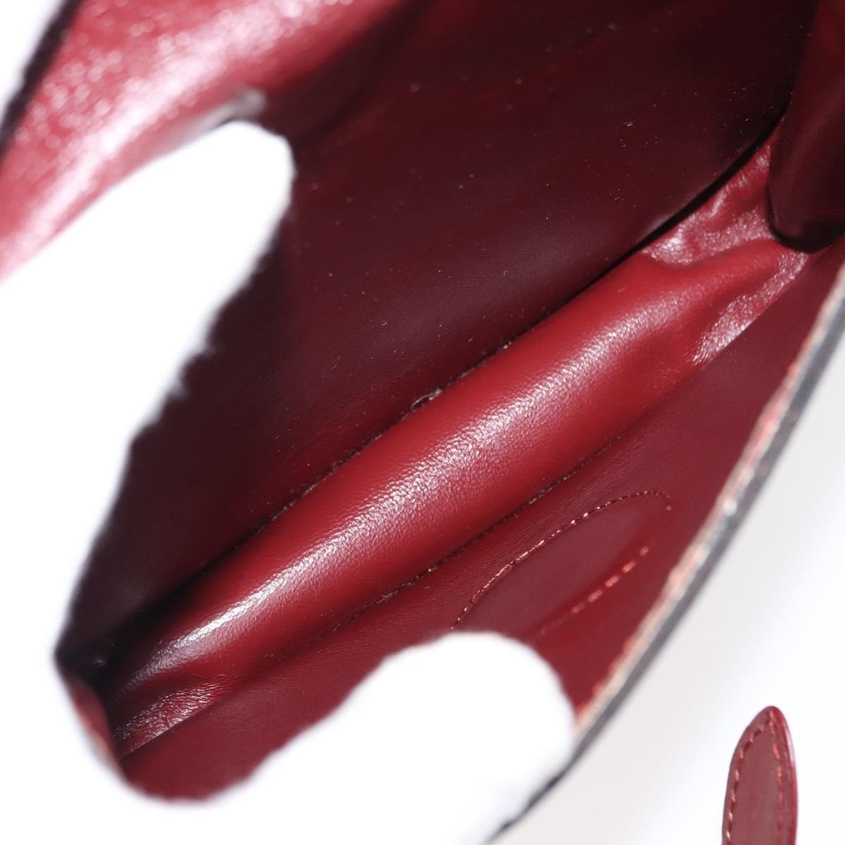 Cartier Must de Cartier Shoulder Bag Burgundy Leather Good condition - Box View