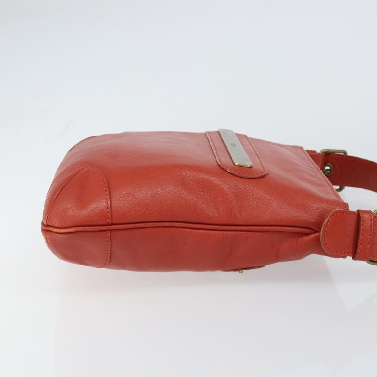 Chloe Vintage Shoulder Bag Orange Leather Good condition - Inside View