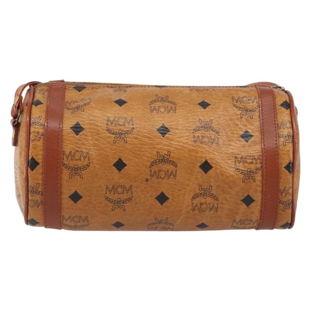 Mcm Visetos Shoulder bag Brown Canvas Good condition - Back View