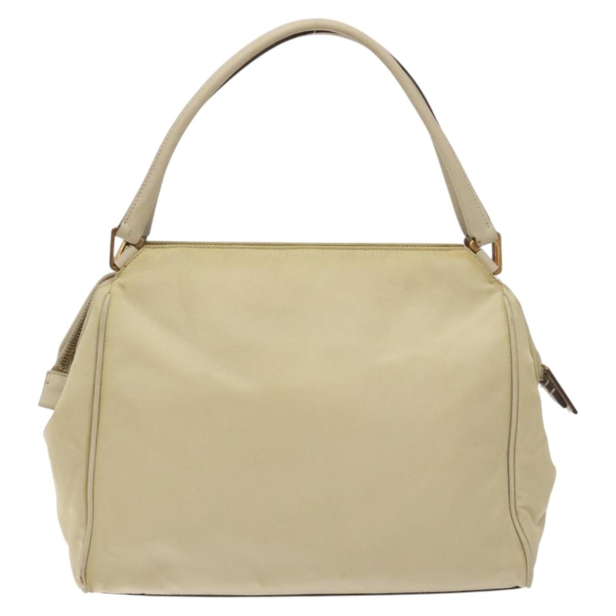 Prada Vintage Zip Handbag Beige Good condition - Back View