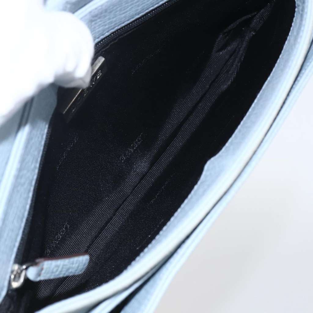 Loewe Vintage Handbag Blue Leather Fair condition - Box View