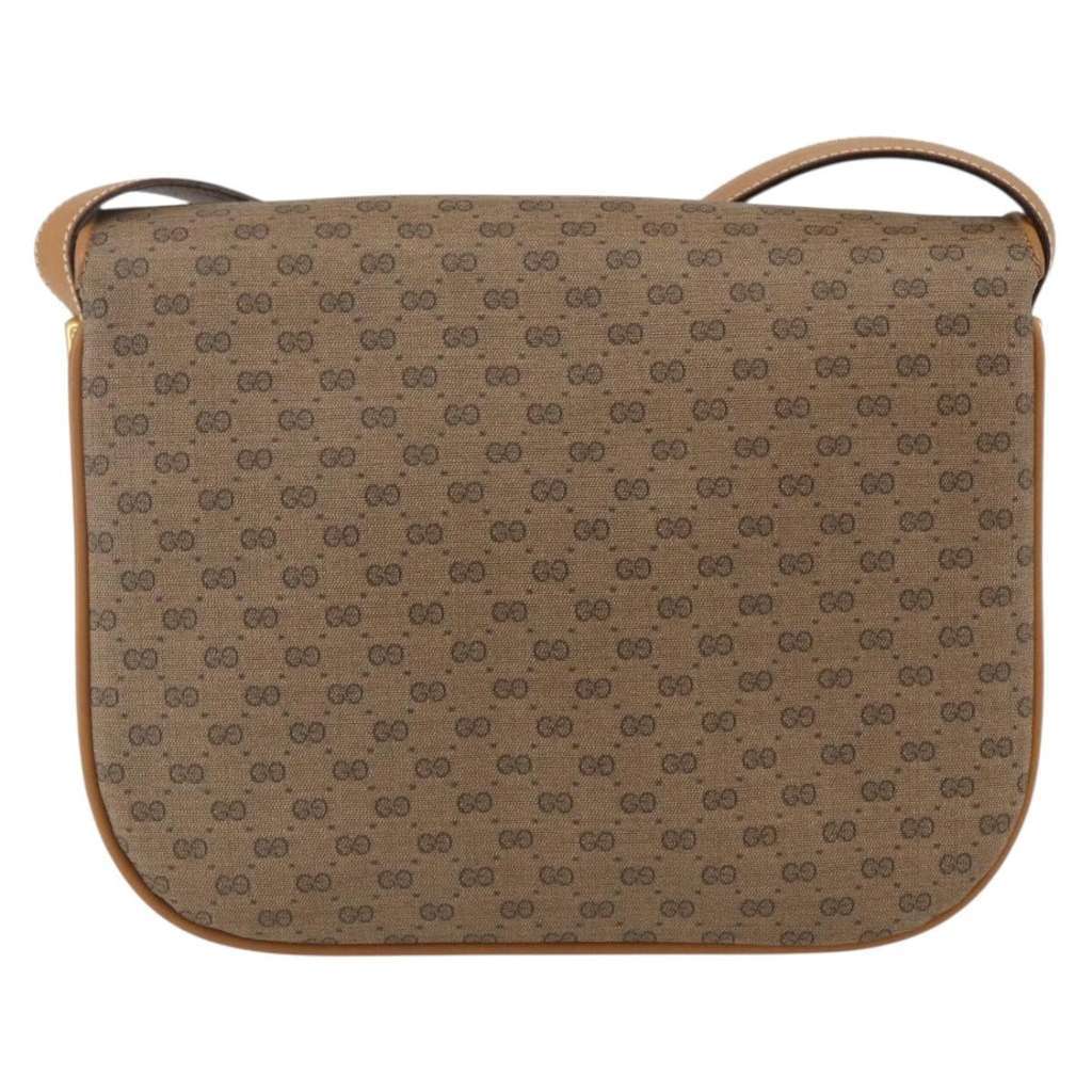 Gucci Micro GG supreme shoulder bag Beige Canvas Good condition - Back View