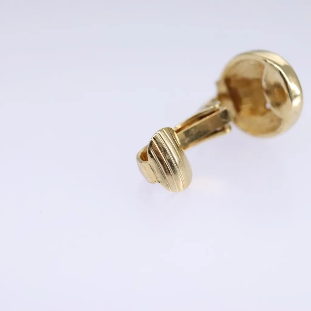 Dior Vintage clip-on earrings Gold Metal Good - Model View