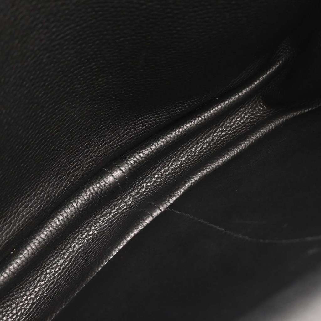 Hermès Halzan Bag Black Leather Good condition - Inside View