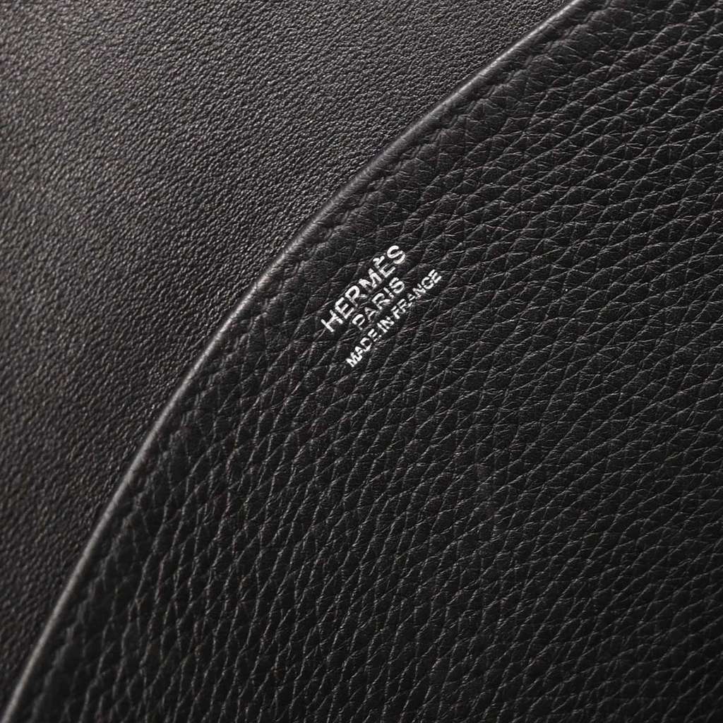 Hermès Halzan Bag Black Leather Good condition - Model View