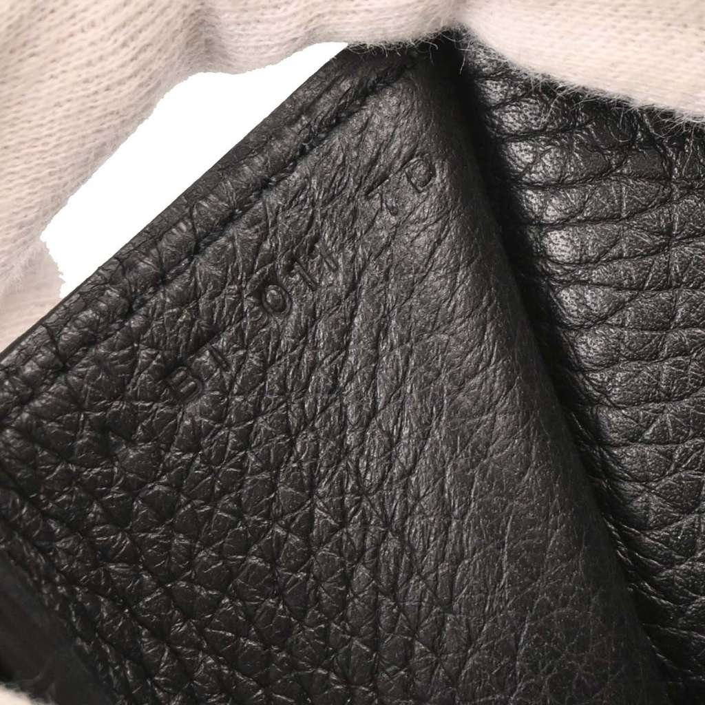 Hermès Halzan Bag Black Leather Good condition - Box View