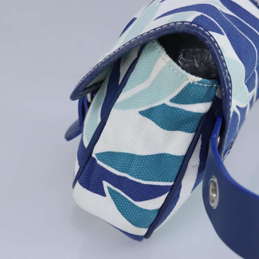 Bally Vintage Waist bag Blue Canvas Good condition - Model View