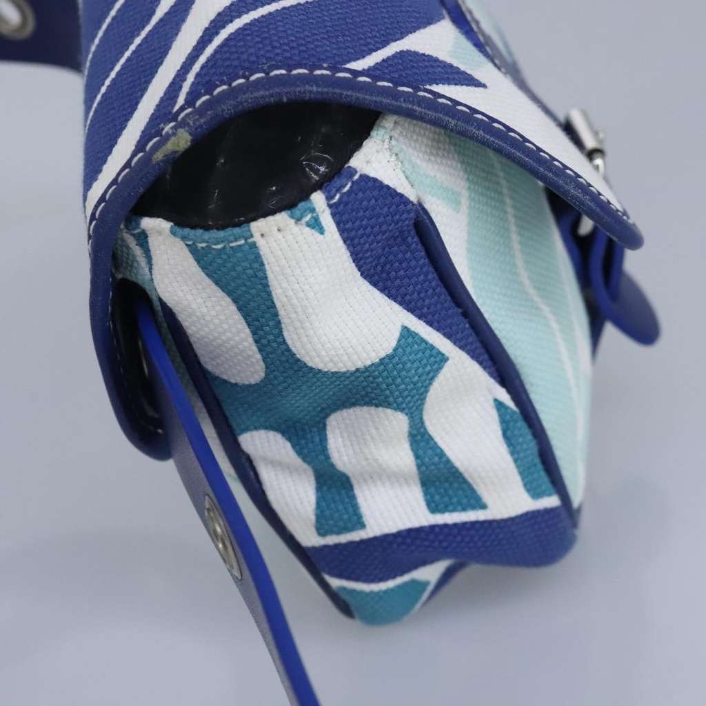 Bally Vintage Waist bag Blue Canvas Good condition - Box View