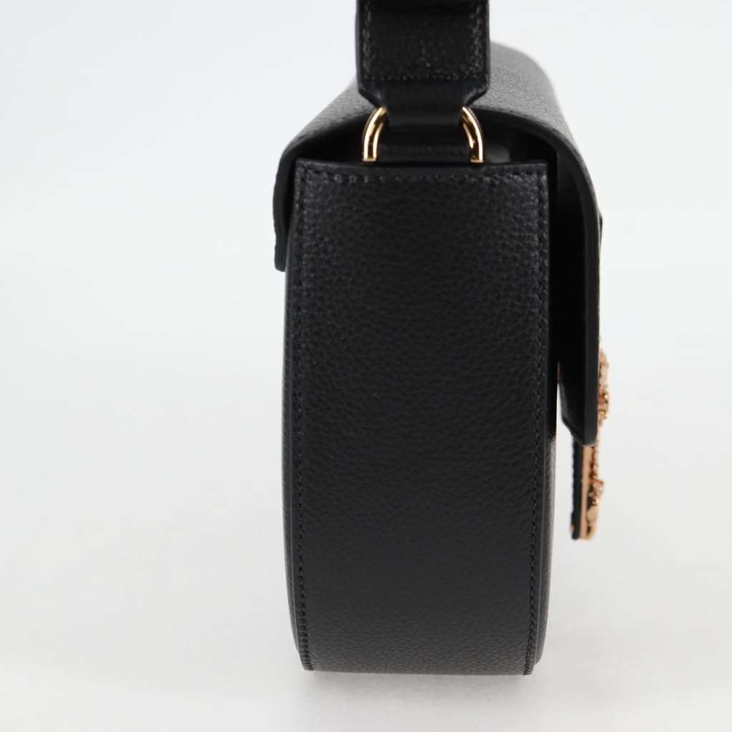 Versace Virtus Flap Messenger Bag Black Leather Very good condition - Model View