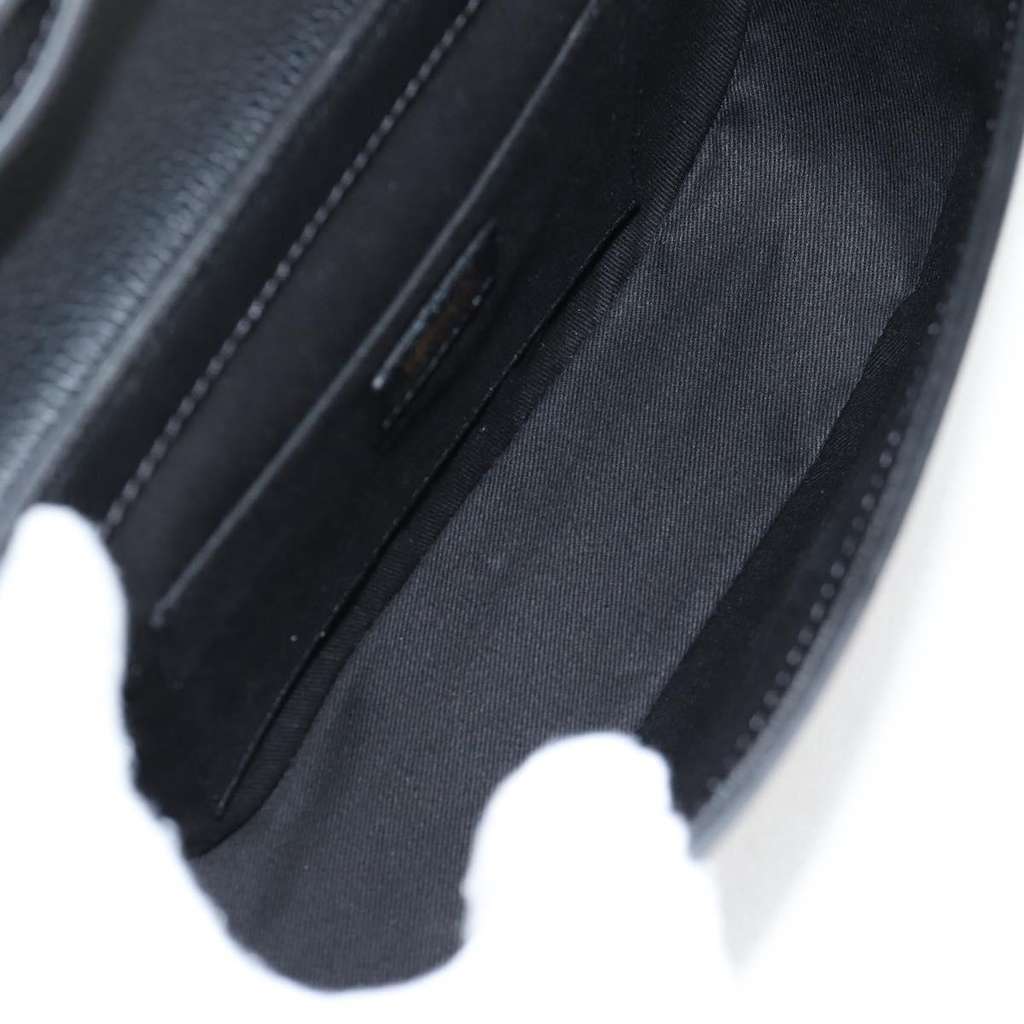 Versace Virtus Flap Messenger Bag Black Leather Very good condition - Box View