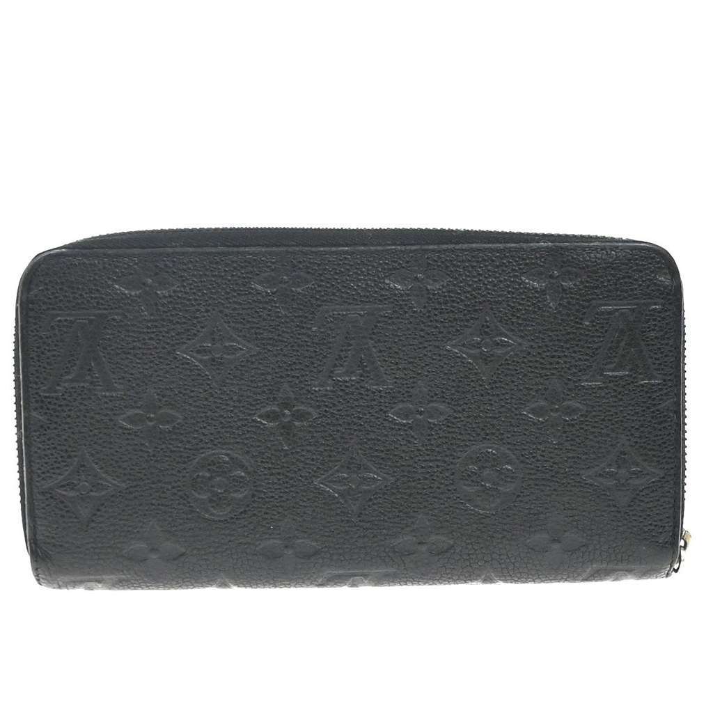 Louis Vuitton Portefeuille zippy Monogramme Empreinte Black Leather Good condition - Back View
