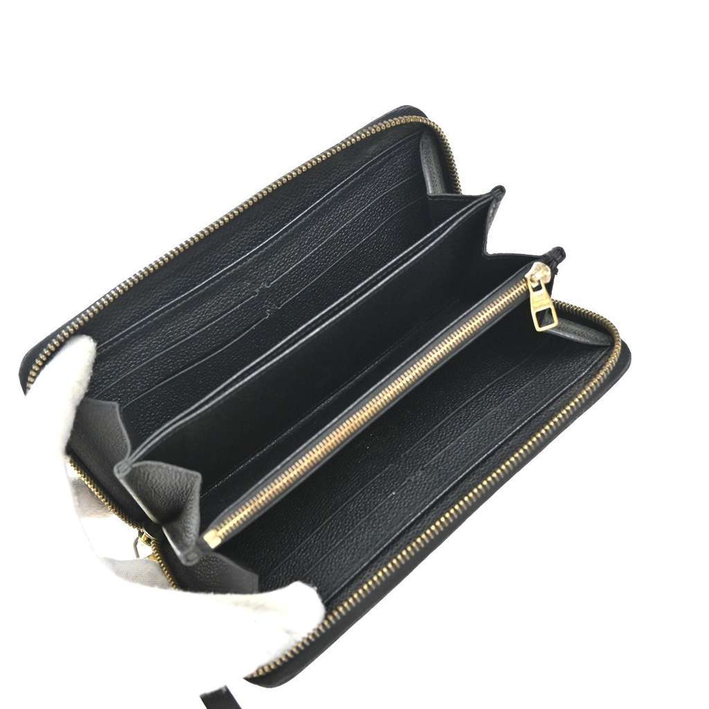 Louis Vuitton Portefeuille zippy Monogramme Empreinte Black Leather Good condition - Box View