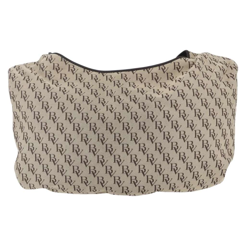 Bottega Veneta Vintage Shoulder Bag Beige Canvas Good condition - Back View