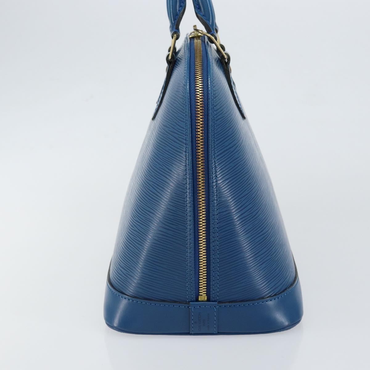 Louis Vuitton Alma Handbag Blue Leather Good condition - Inside View