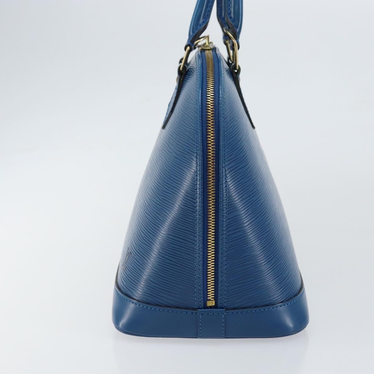 Louis Vuitton Alma Handbag Blue Leather Good condition - Model View