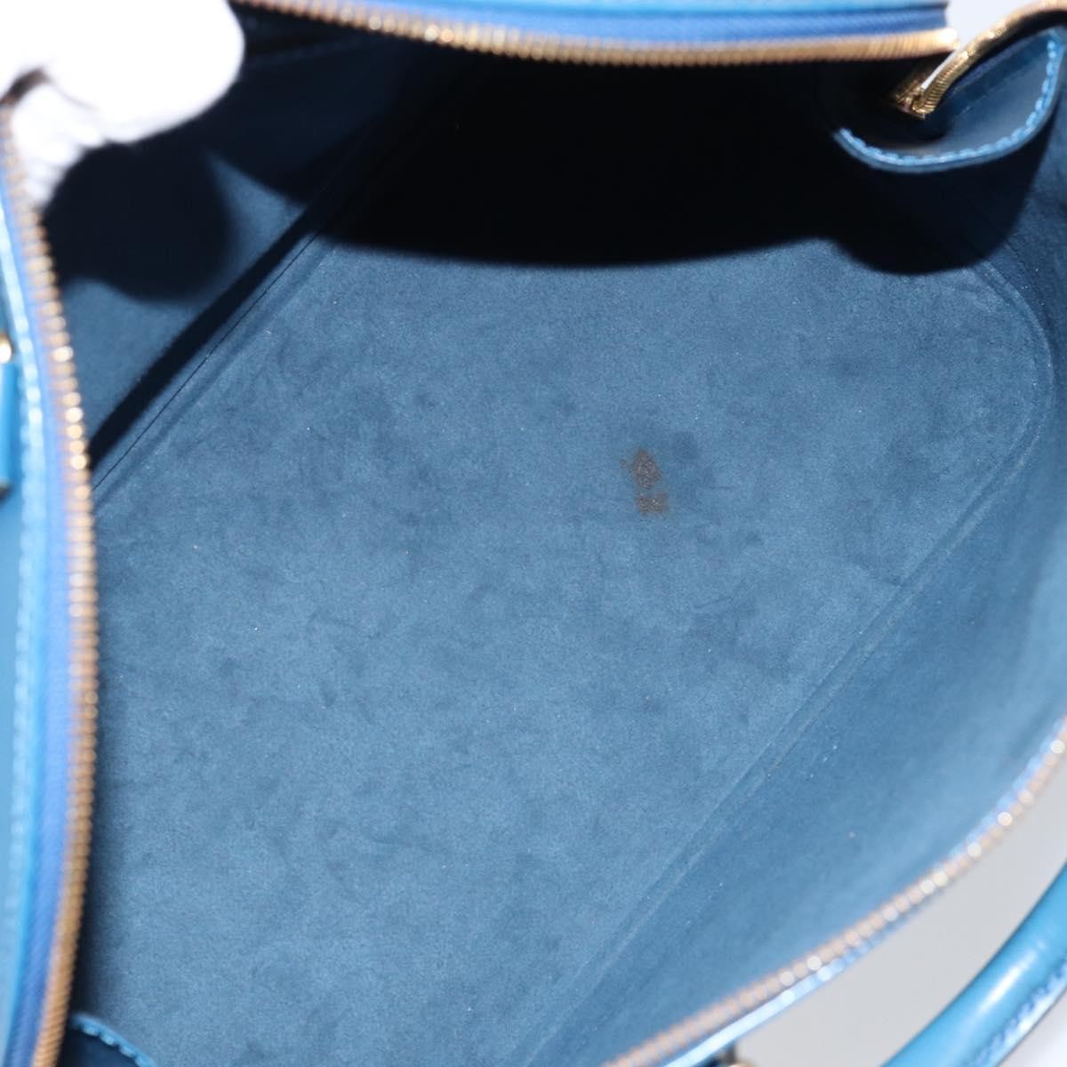 Louis Vuitton Alma Handbag Blue Leather Good condition - Box View