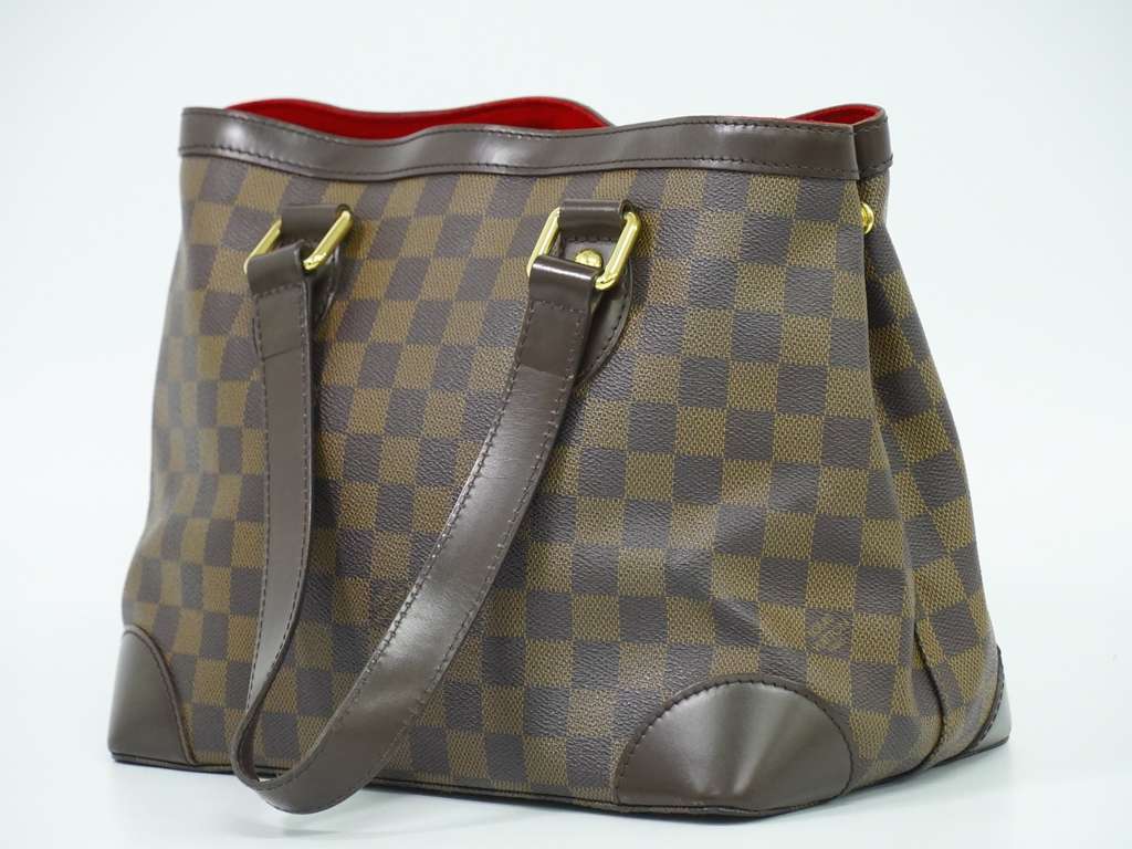 Louis Vuitton Hampstead Handbag Brown Canvas Good condition - Back View