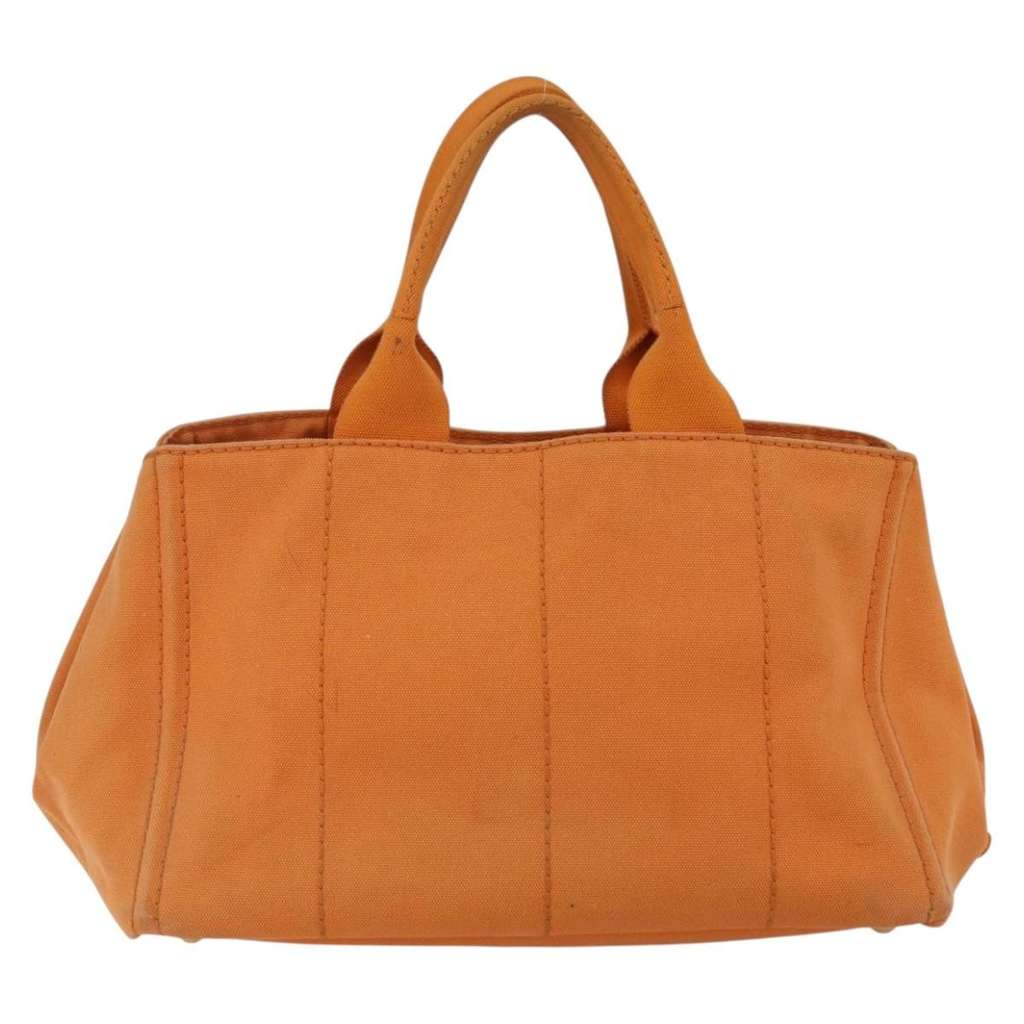 Prada Canapa Tote Orange Canvas Good condition - Back View