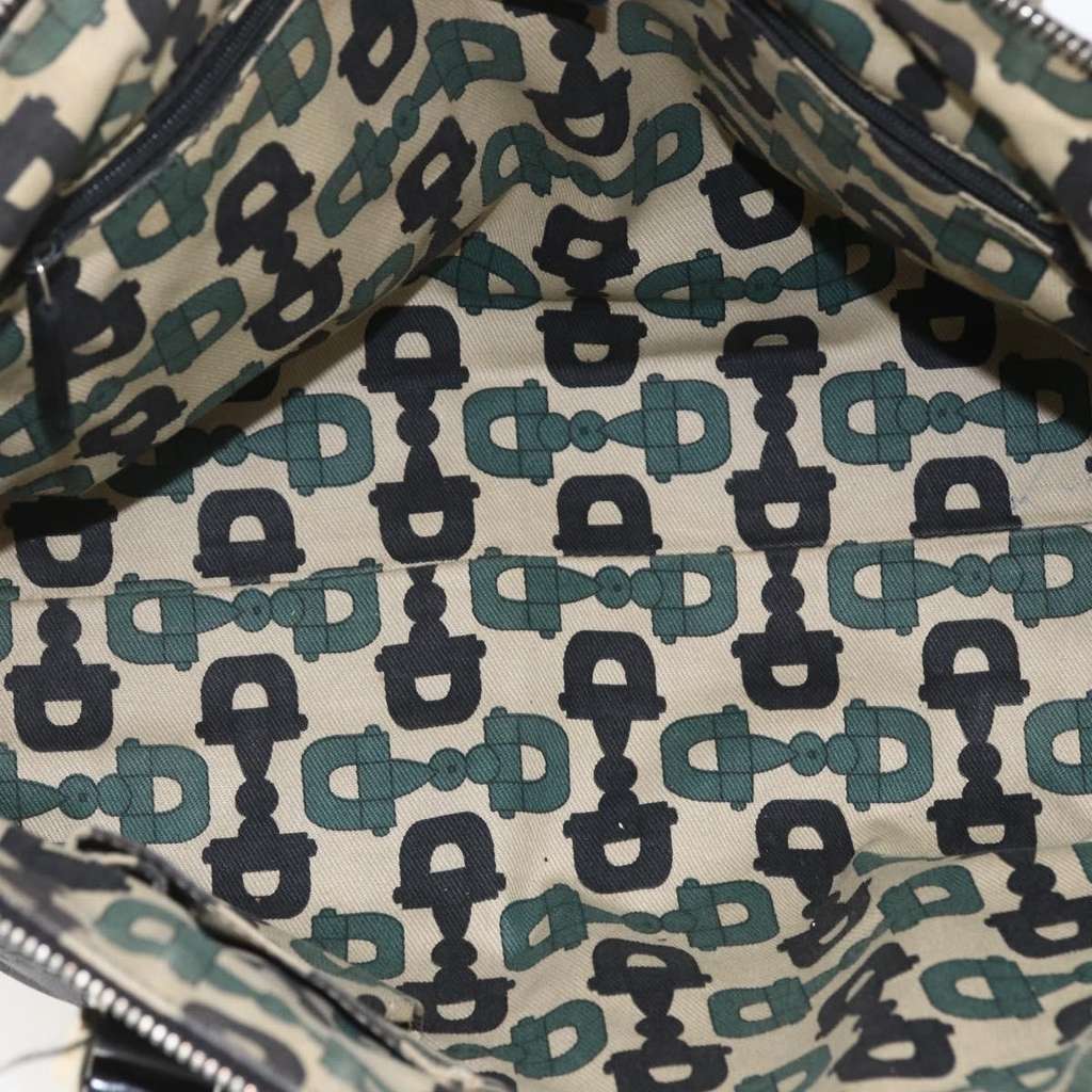 Gucci Abbey Zip Tote Black Canvas Good condition - Box View