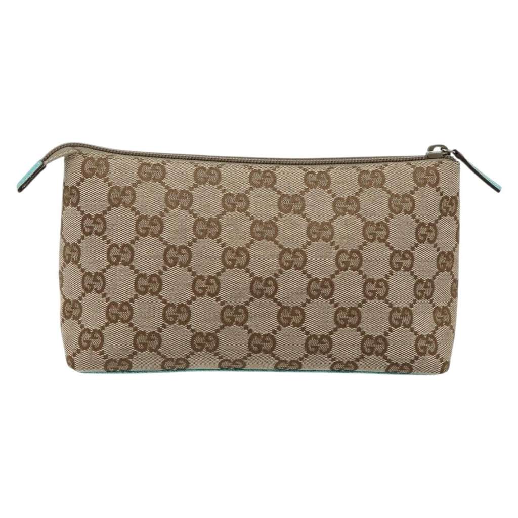 Gucci Vintage clutch Bag Beige Canvas Good condition - Back View