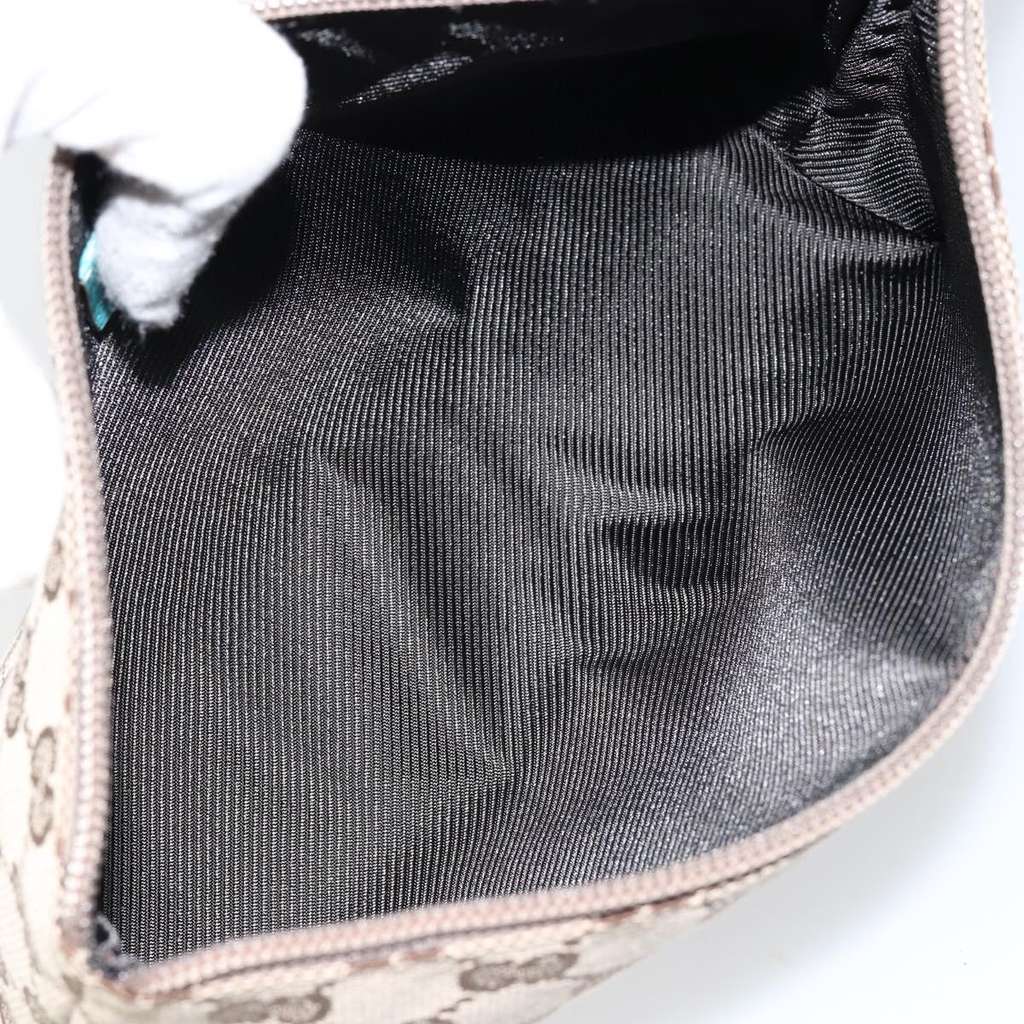 Gucci Vintage clutch Bag Beige Canvas Good condition - Box View