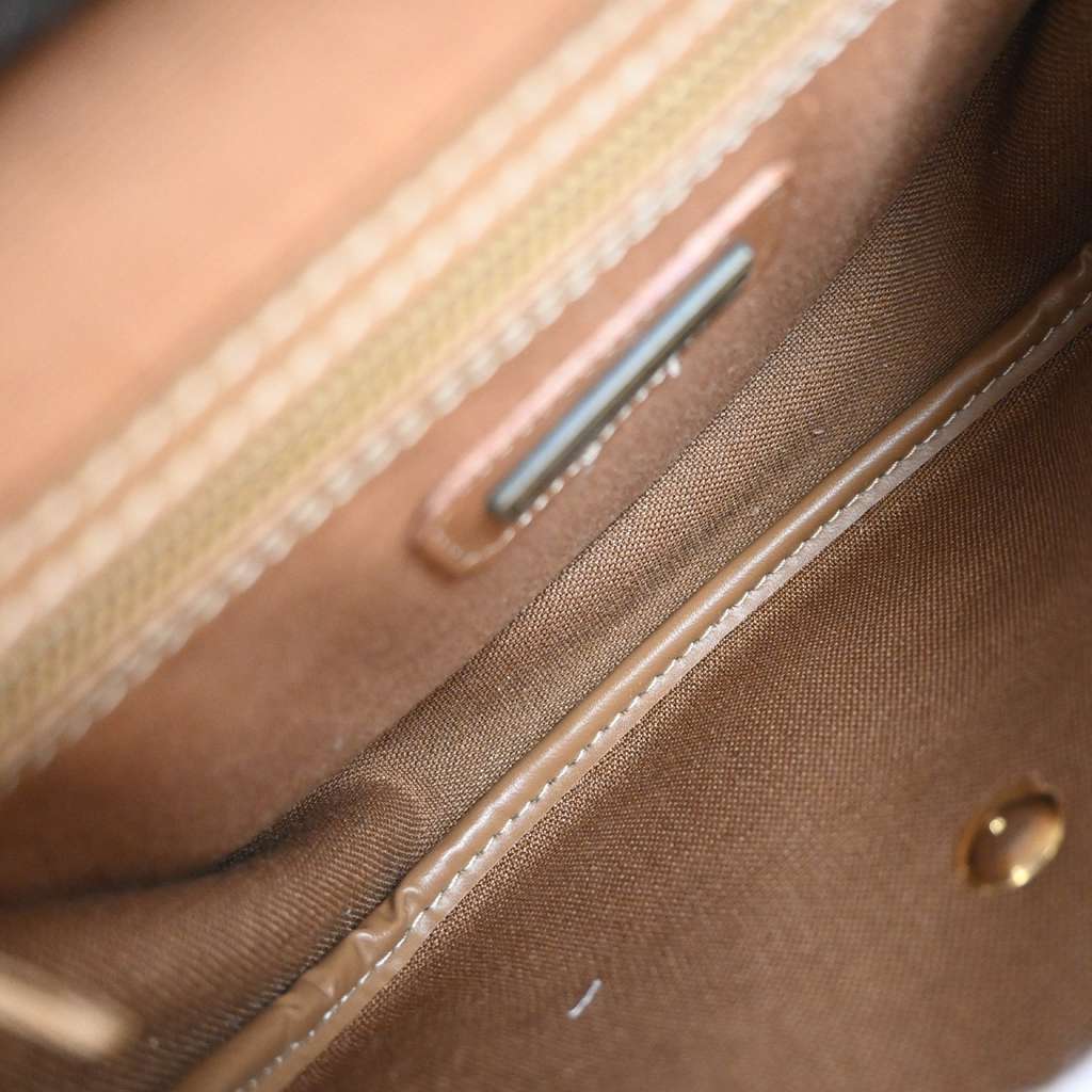 Christian Dior Vintage Honeycomb Shoulder Bag Brown Good condition - Box View