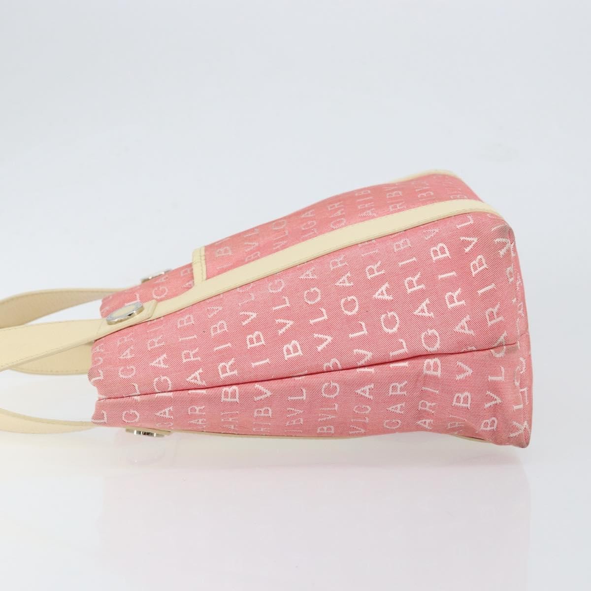 Bvlgari Logomania Handbag Pink Canvas Good condition - Model View