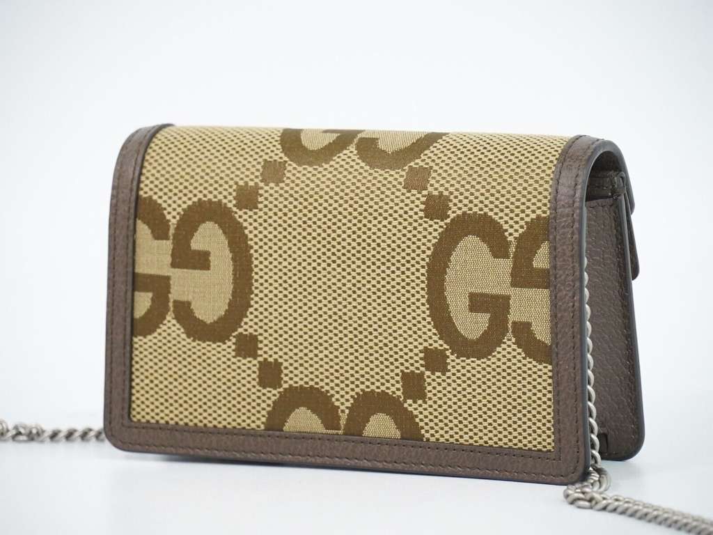 Gucci Dionysus Flap Messenger Bag Beige Canvas Very good condition - Back View
