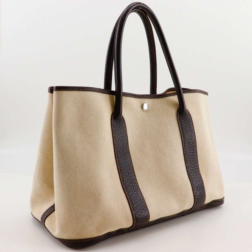 Hermès Garden Party Tote Brown Canvas Good condition - Inside View