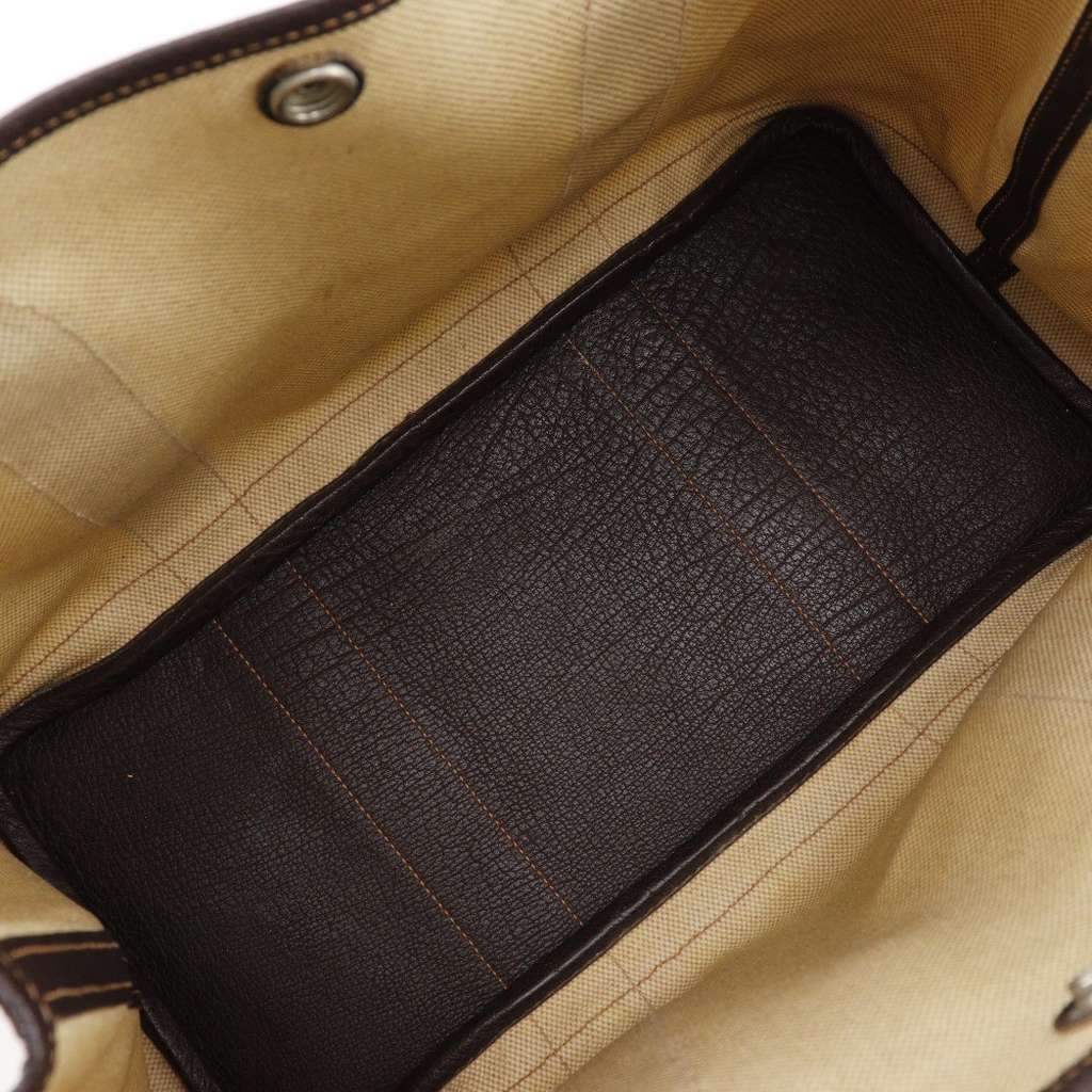 Hermès Garden Party Tote Brown Canvas Good condition - Model View