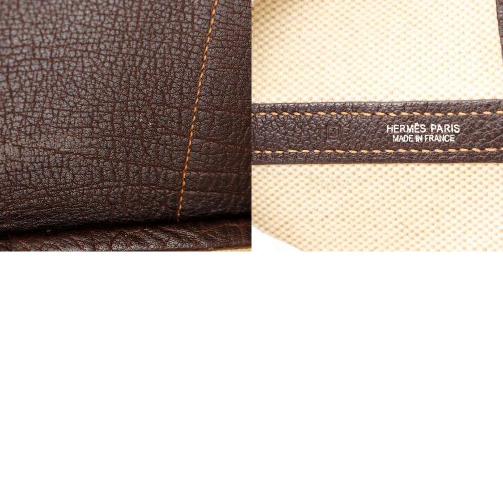 Hermès Garden Party Tote Brown Canvas Good condition - Box View