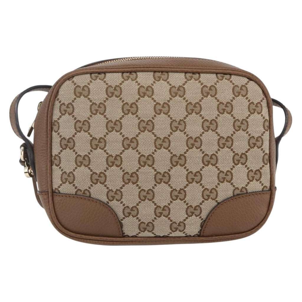 Gucci Bree Disco Crossbody Bag Beige Canvas Good condition - Back View