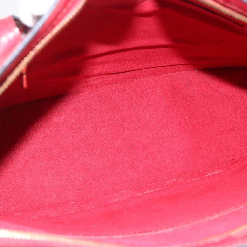 Louis Vuitton Lussac Handbag Red Leather Fair condition - Box View