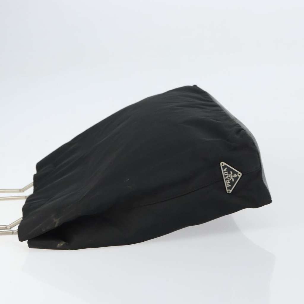 Prada Metal Handles Tote Black Fair condition - Model View
