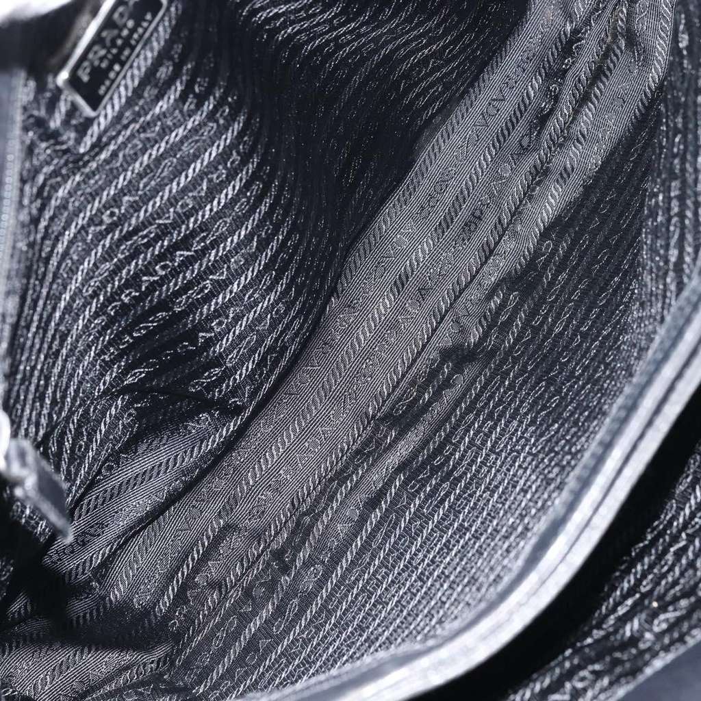 Prada Metal Handles Tote Black Fair condition - Box View