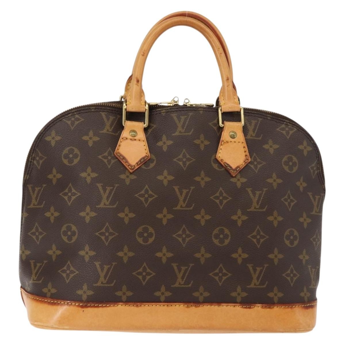 Louis Vuitton Alma Handbag Brown Canvas Good condition - Back View