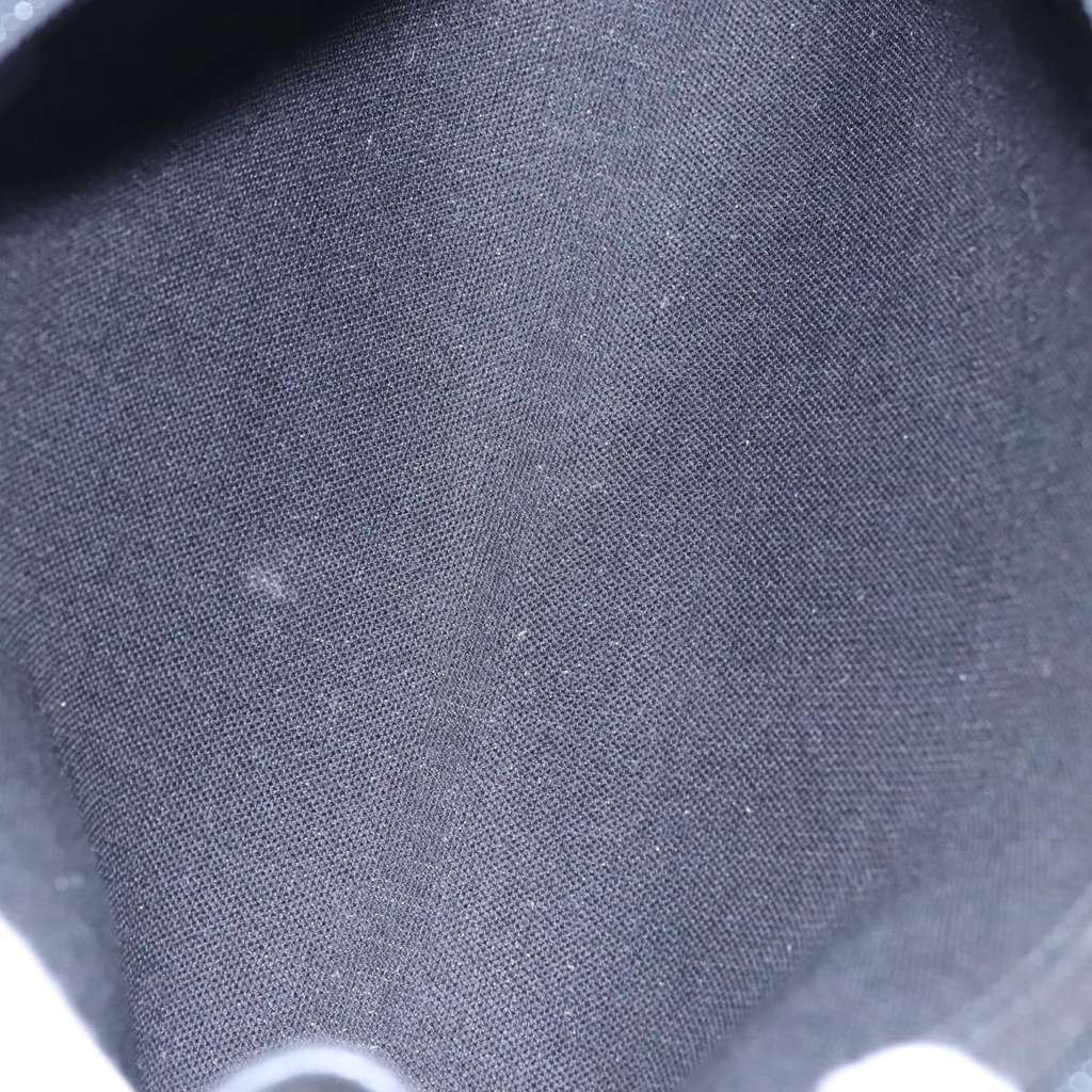 Christian Dior Vintage Honeycomb Zip Pouch Black Canvas Good condition - Box View