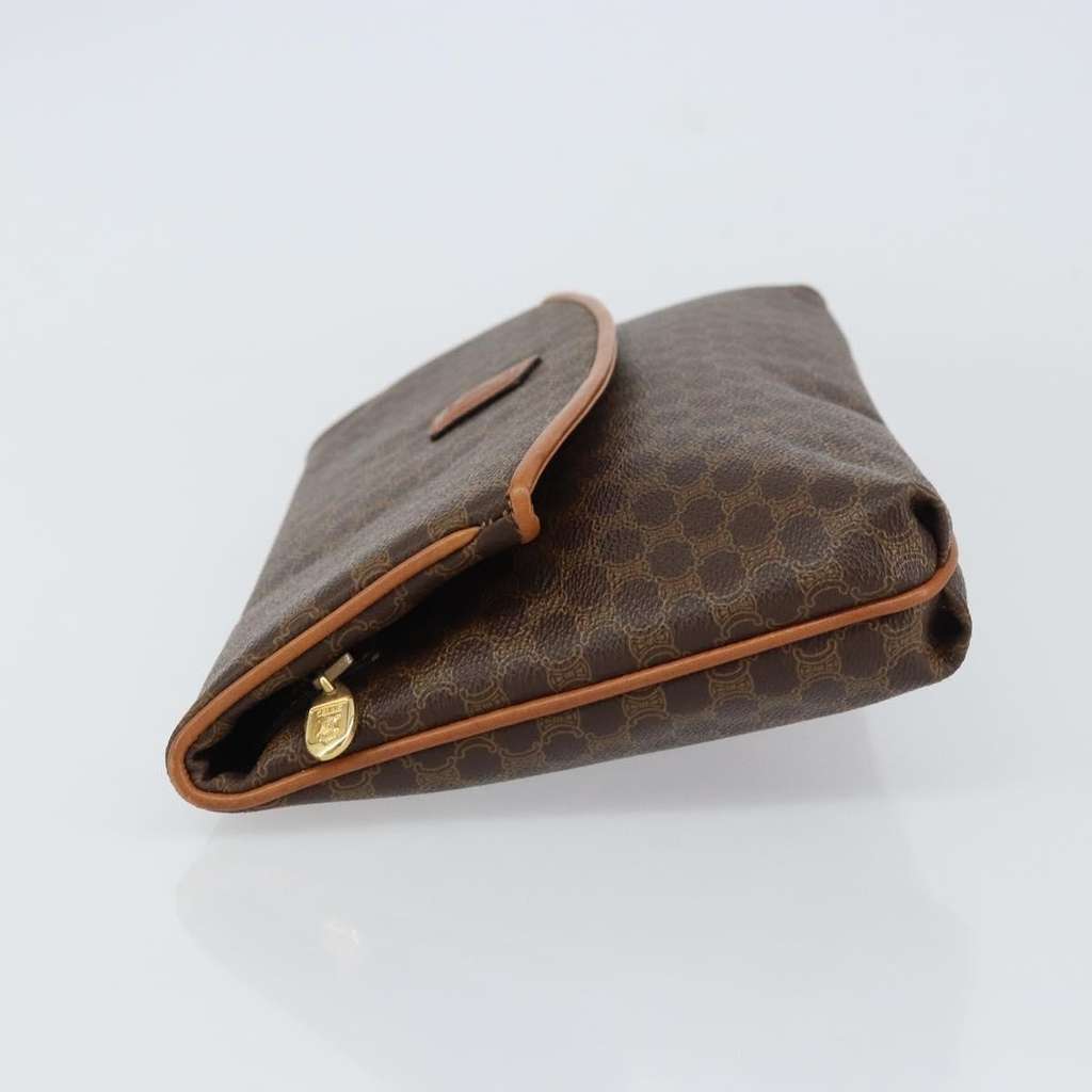 Celine Macadam Pochette Brown Canvas Good condition - Box View