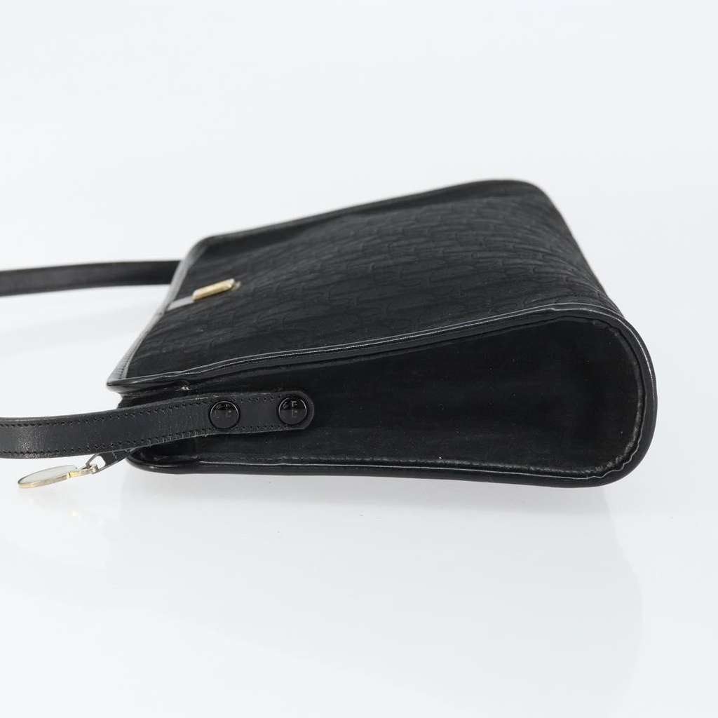 Christian Dior Vintage Trotter Shoulder Bag Black Canvas Good condition - Model View