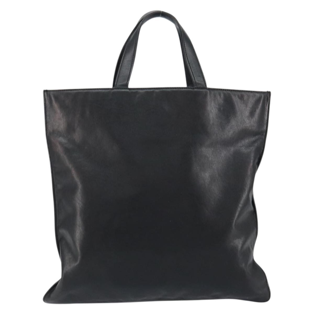 Loewe Vintage Anagram Tote Black Leather Good condition - Back View