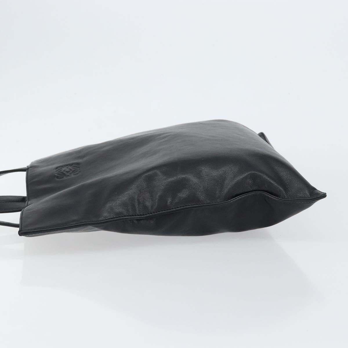 Loewe Vintage Anagram Tote Black Leather Good condition - Model View