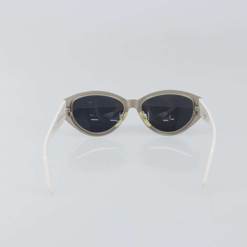 Chanel Logo CC Sunglasses White Plastic Good condition - Back View