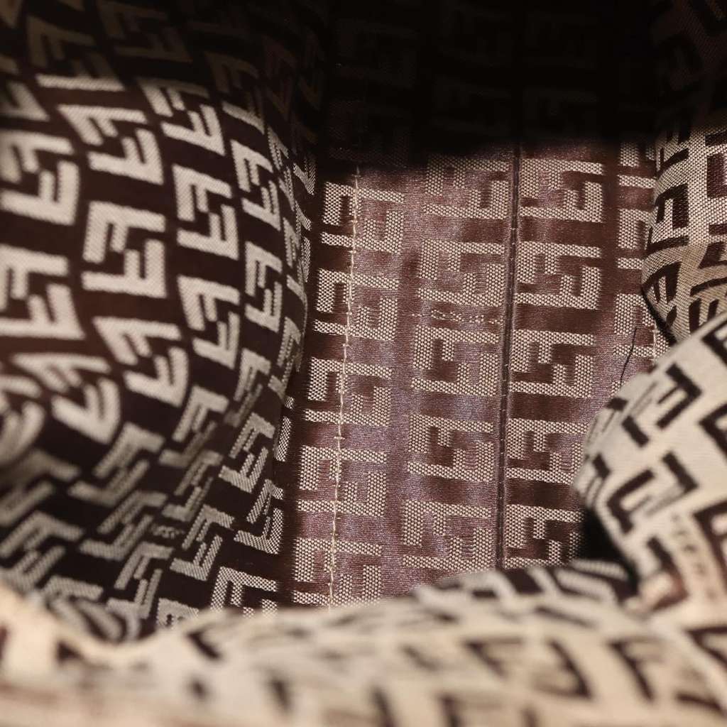 Fendi Vintage Tote Beige Canvas Good condition - Box View