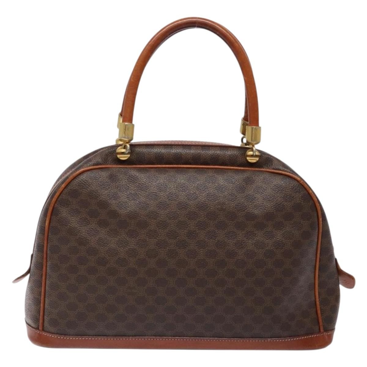 Celine Macadam Handbag Brown Canvas Good condition - Back View