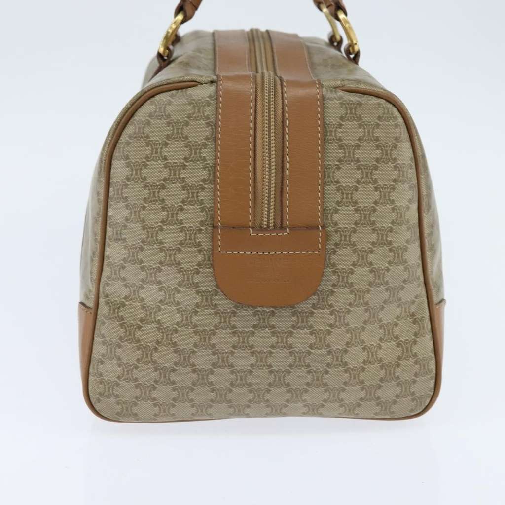 Celine Vintage Macadam Boston bag Beige Canvas Good condition - Inside View