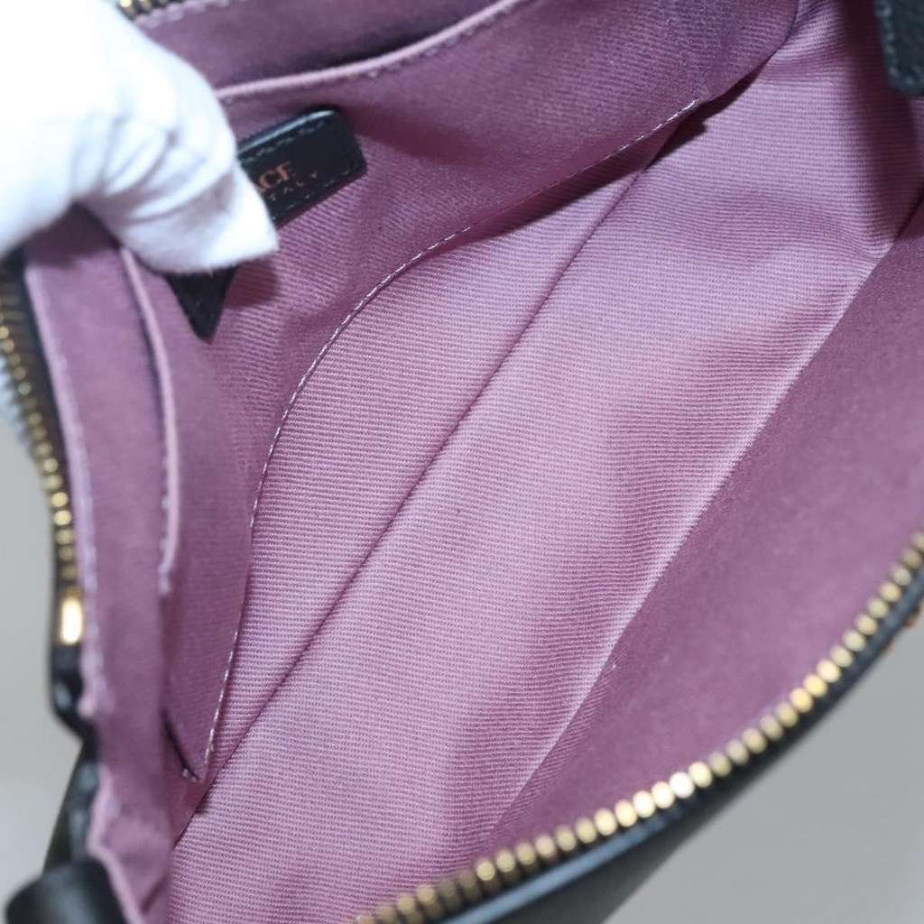 Versace Medusa Shoulder Bag Black Leather Very good condition - Box View