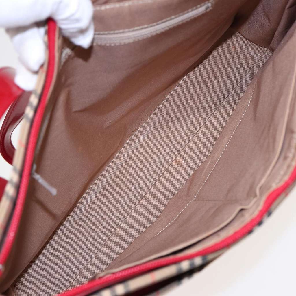 Burberry Nova Check Tote Beige Canvas Good condition - Box View