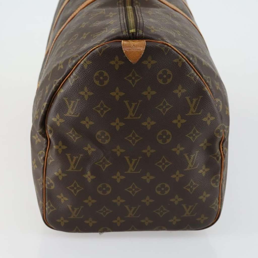 Louis Vuitton Keepall Bag Brown Canvas Fair condition - Model View